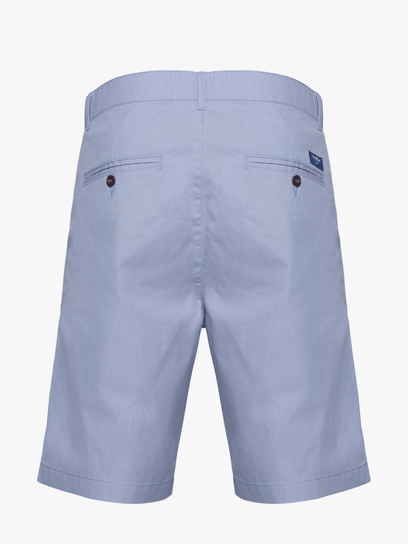 Light blue cotton Bermuda shorts