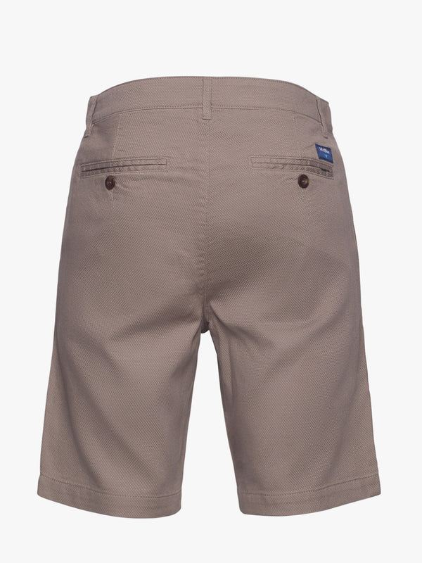 Light gray cotton Bermuda shorts