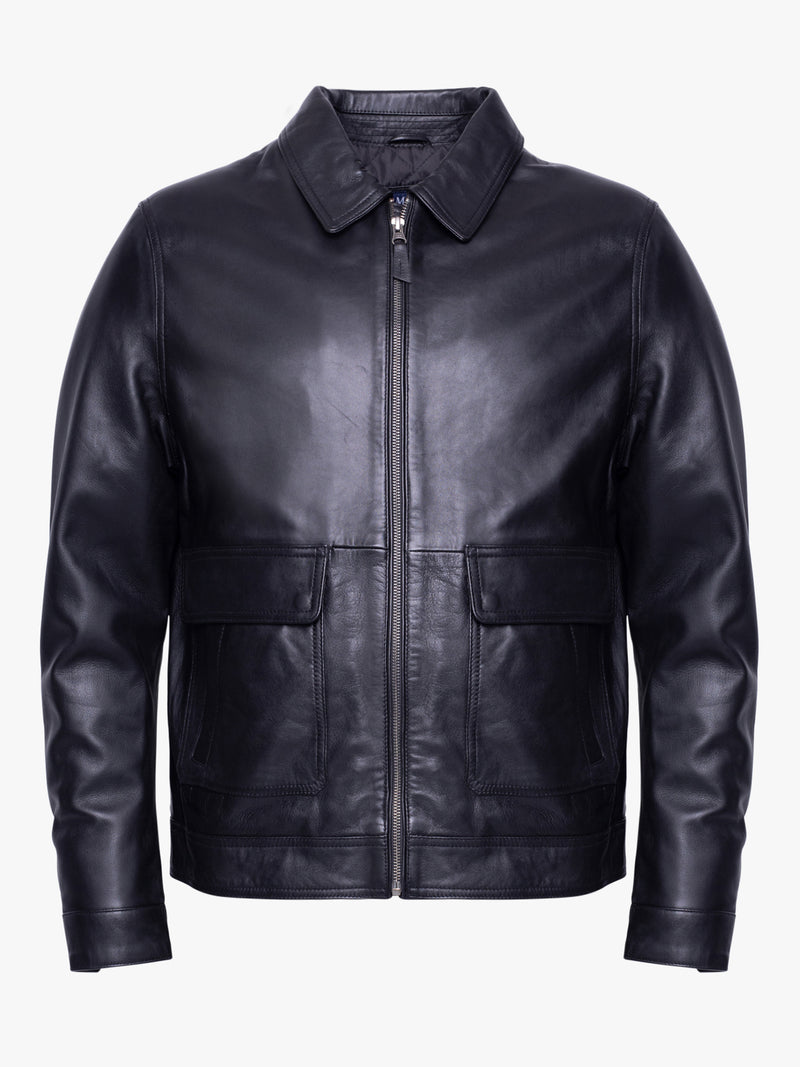 LEATHER JACKET PLAIN