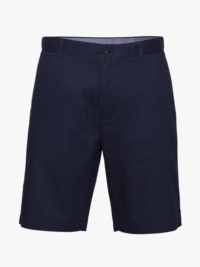 Dark blue cotton twill shorts