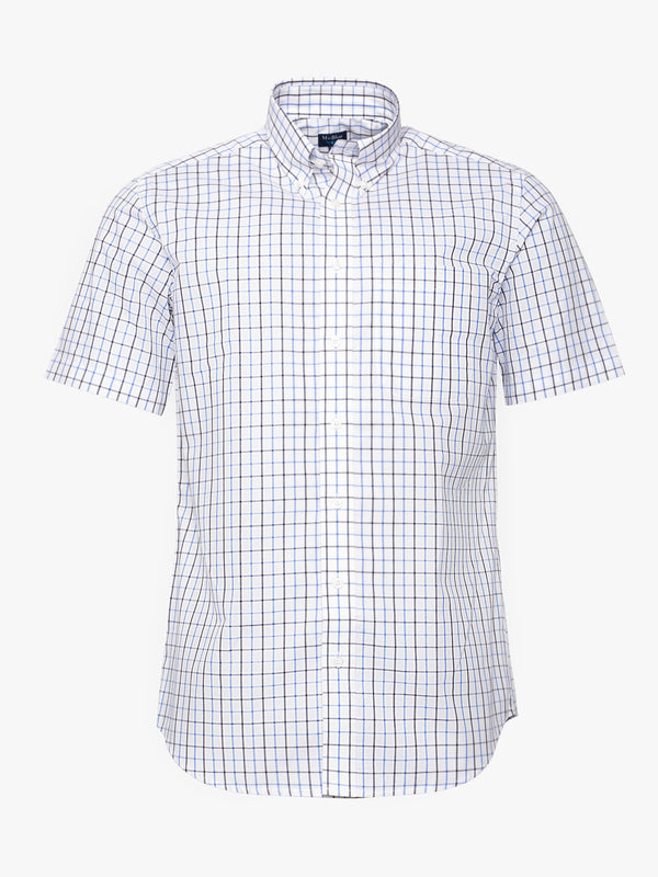 White square Short Sleeve Shirt