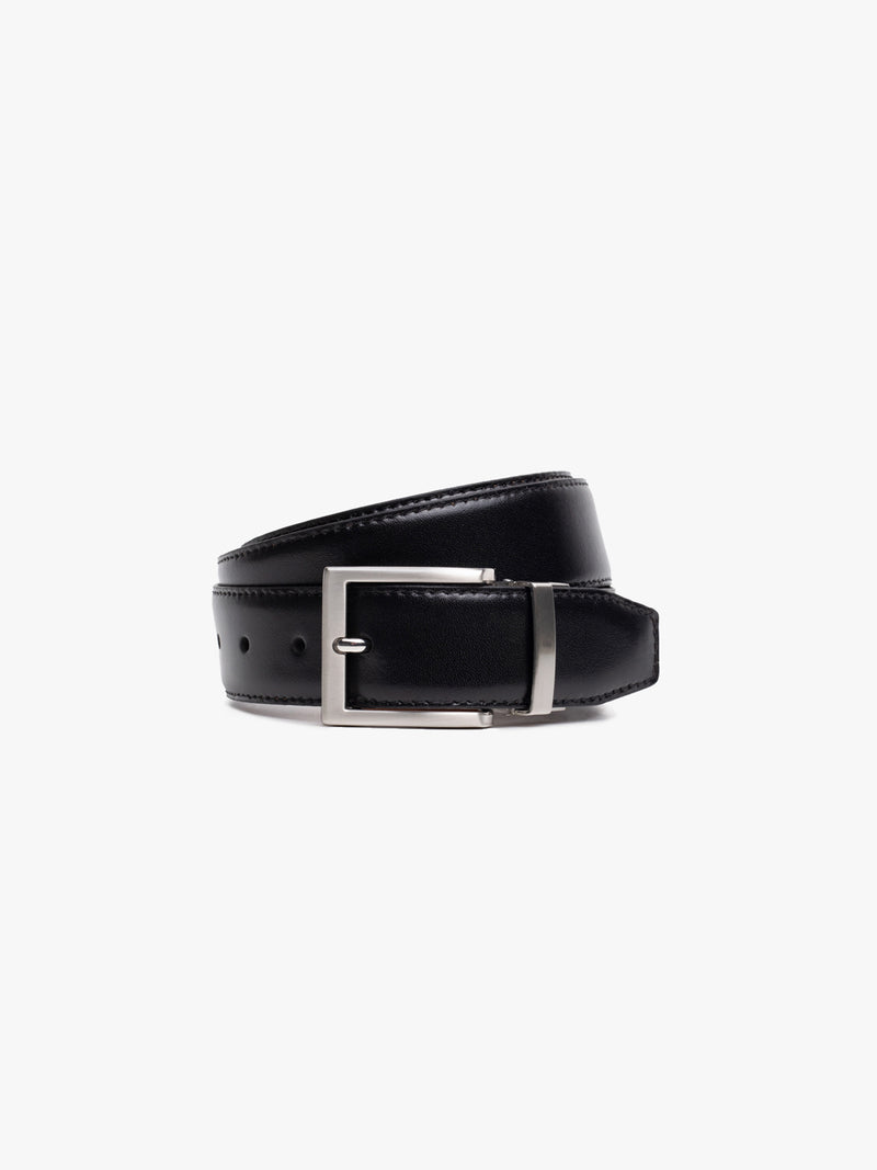 Reversible belt with buckle