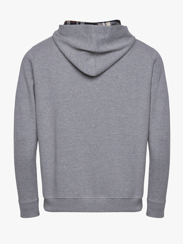 Sweat à capuche gris avec logo