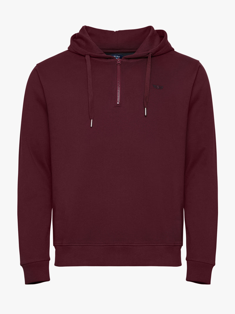 Hoodie Bordeaux Com Logo