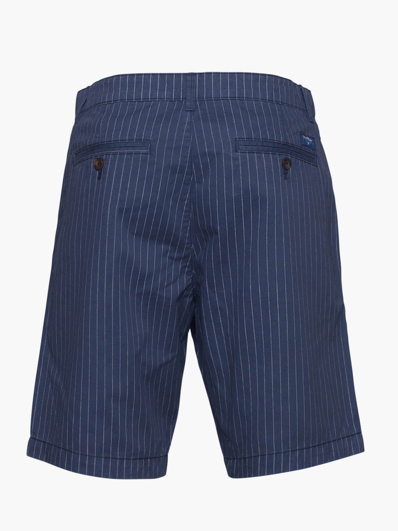 Pantalones cortos de sarga de algodón azul
