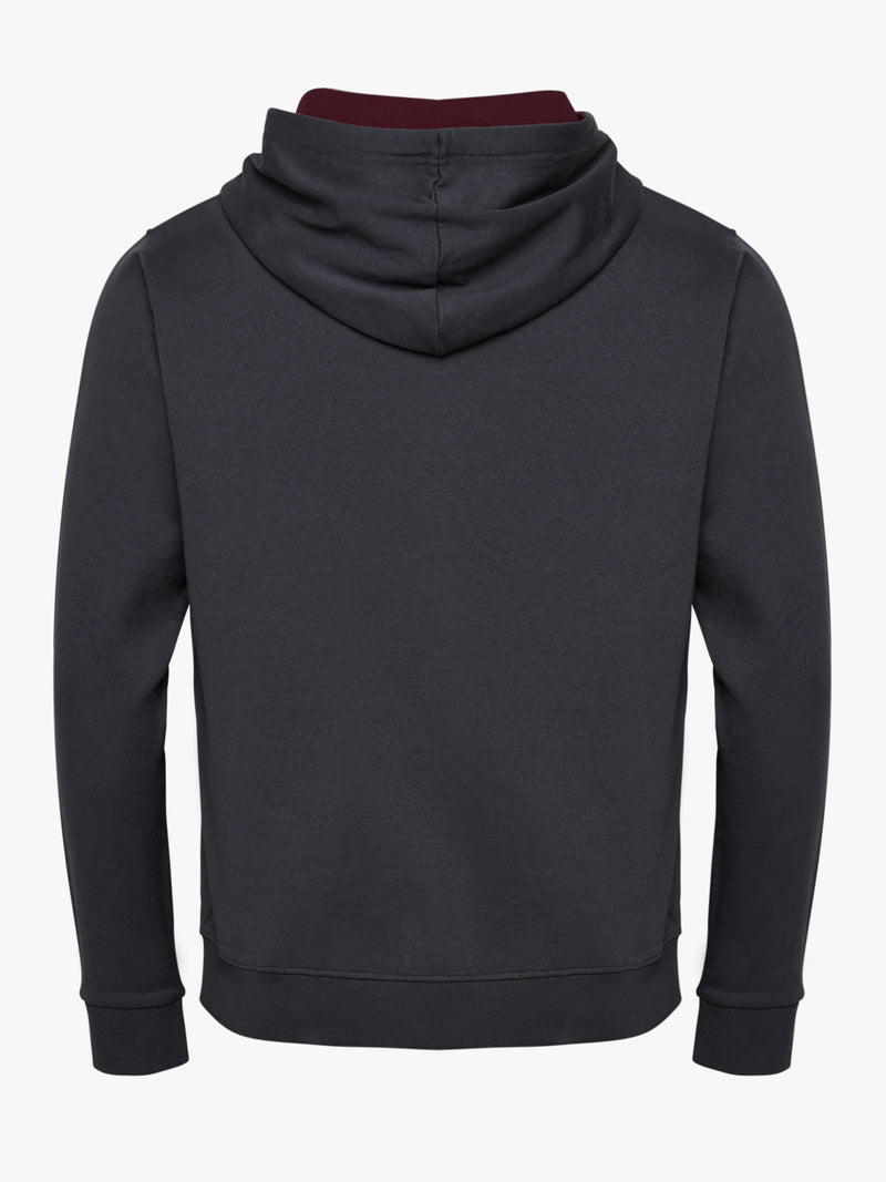 Sudadera Con Capucha Gris Con Logo