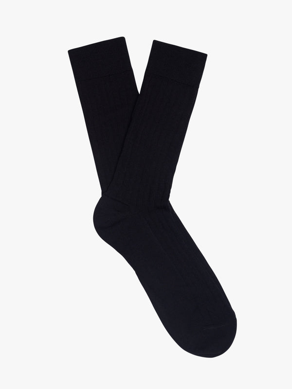 Black wool socks