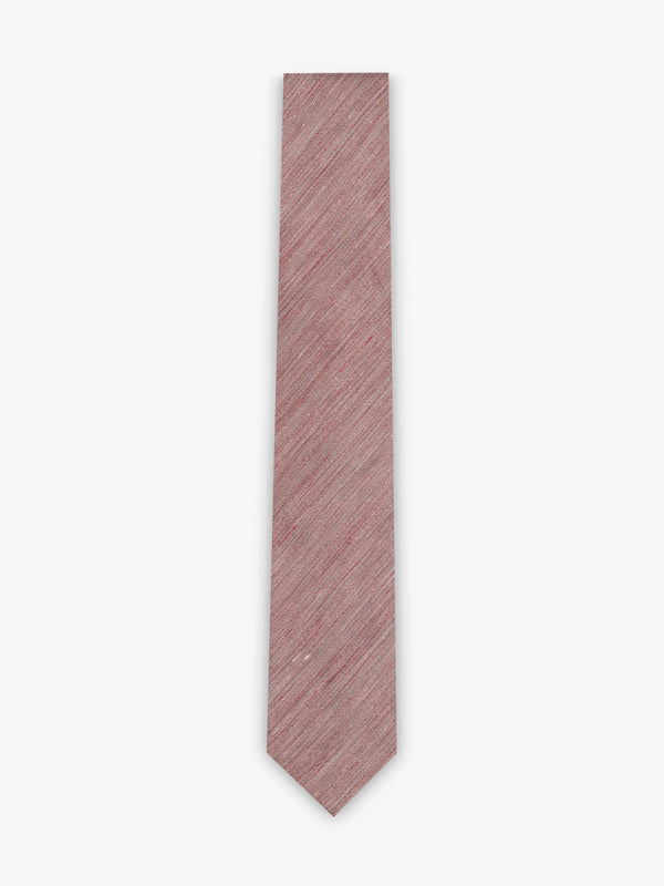 Corbata de lino roja