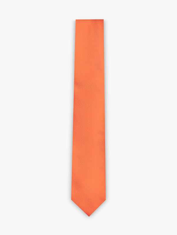Corbata de poliéster naranja