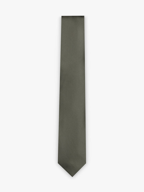 Corbata de poliéster gris