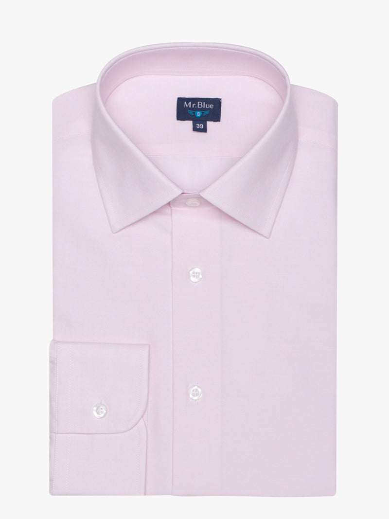 Camisa clássica rosa Oxford em algodão