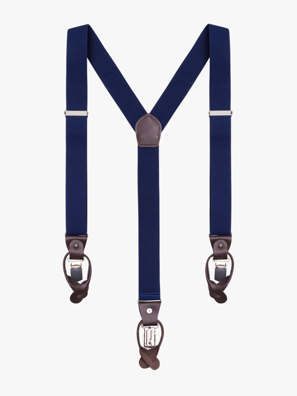 Blue suspenders