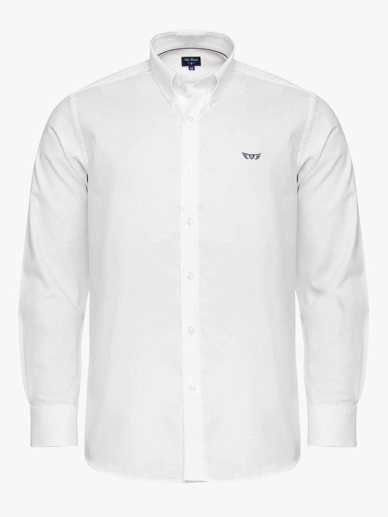 Camisa regular de White Fit Oxford