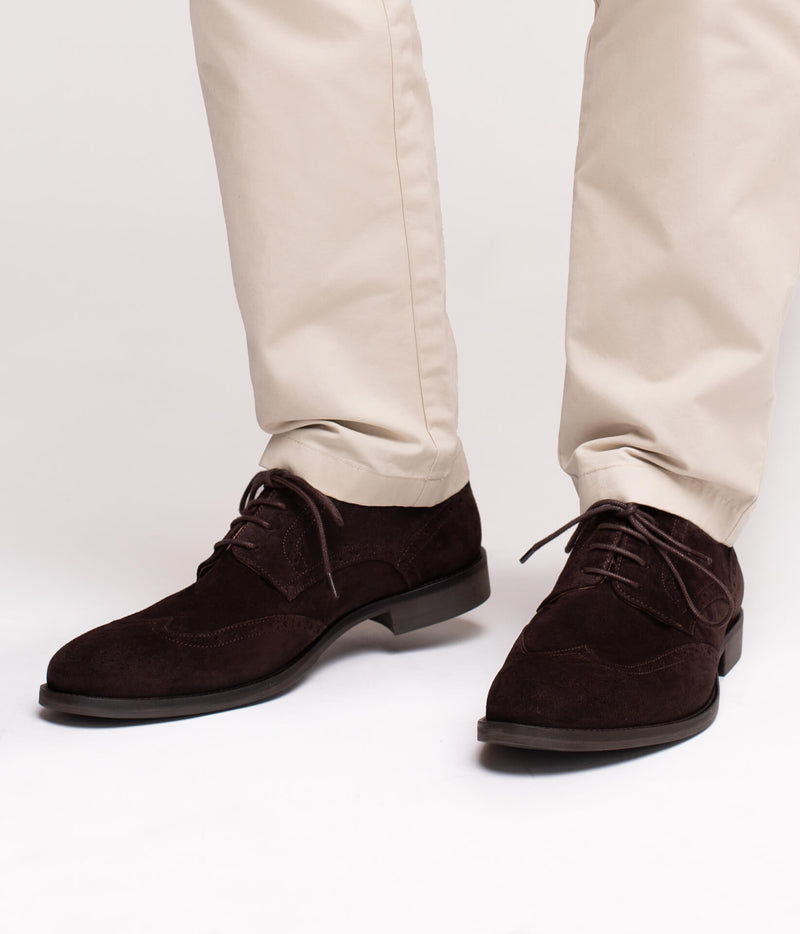 Zapato Connery gamuza marrón