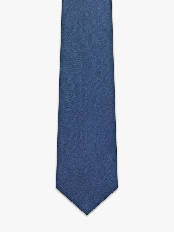 Blue silk gravata