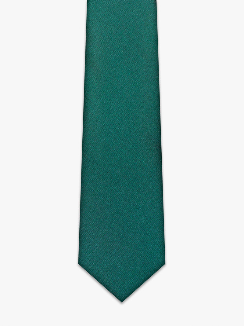Green silk gravata