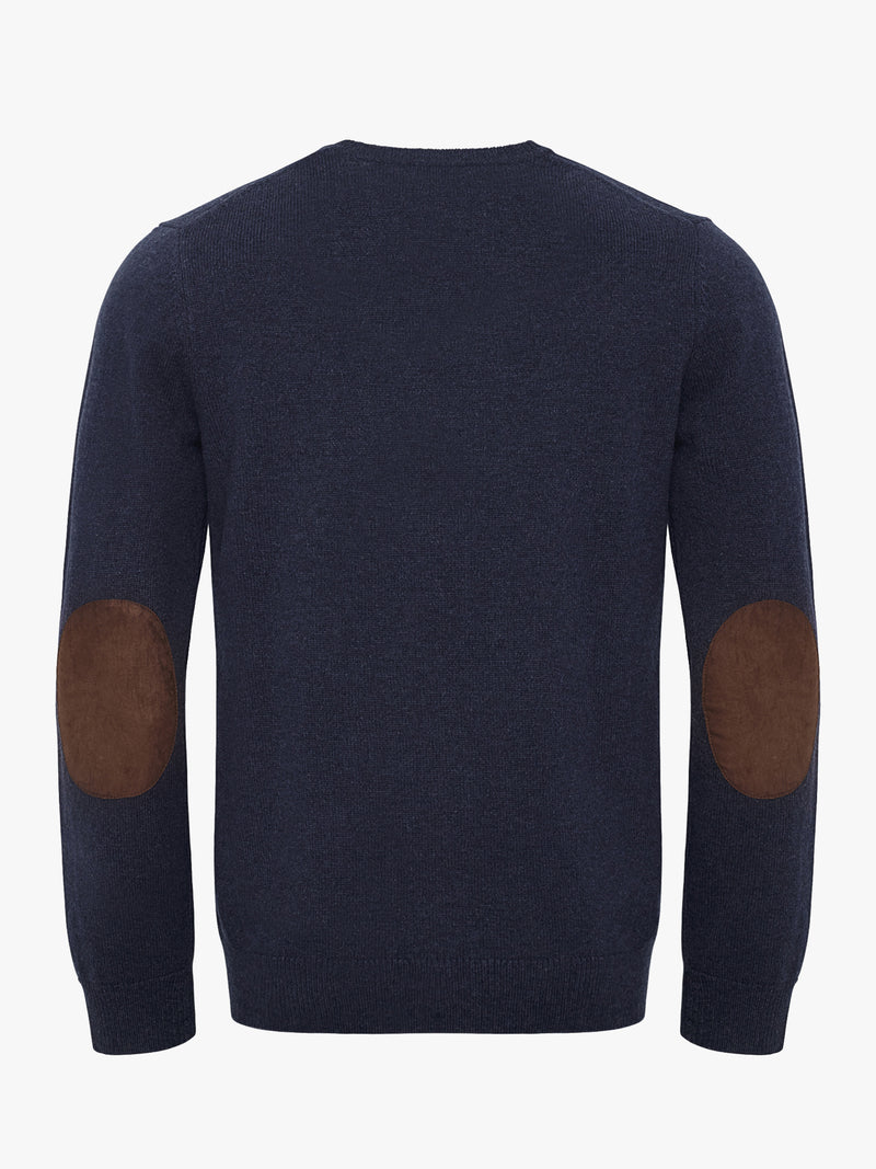 Blue Thick Wool Pullover