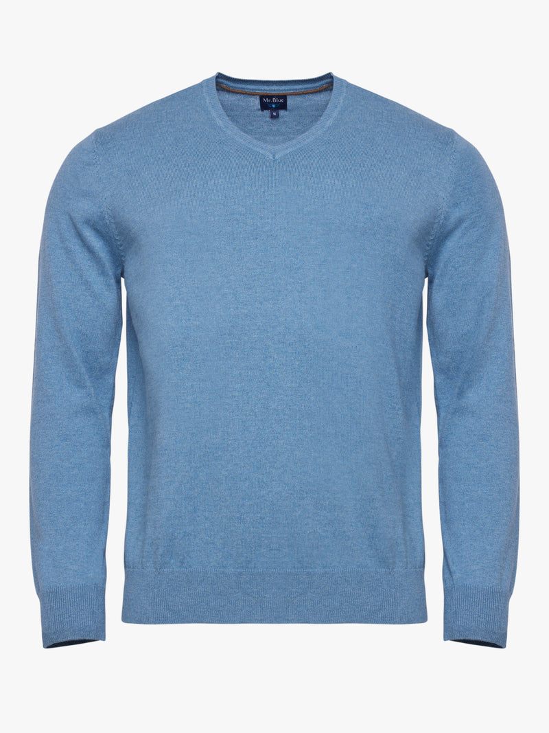 Regular fit blue pullover