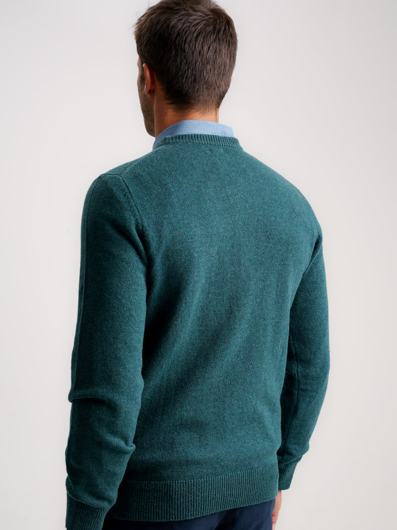 Green Thick Wool Pullover