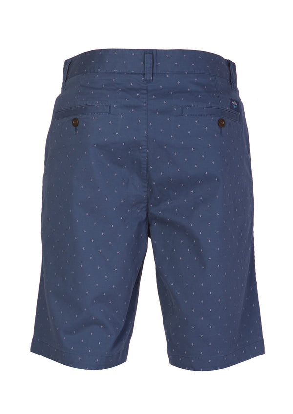 Pantalones cortos Oxford lisos azul medio