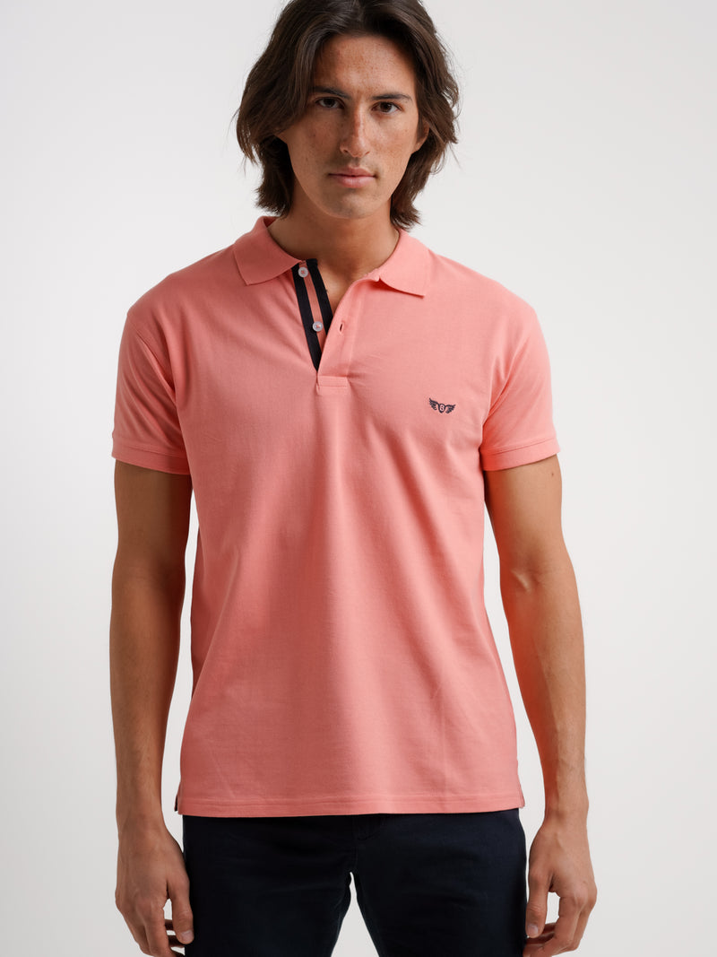 Regular polo fit pink