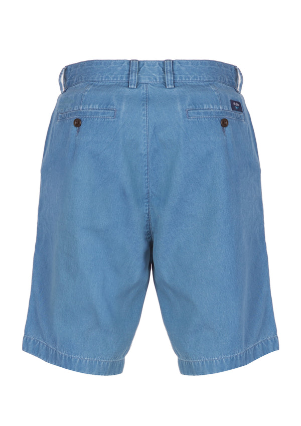 Denim flat shorts