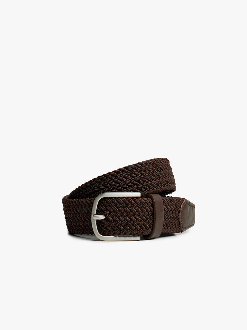Cinturón elástico marrón