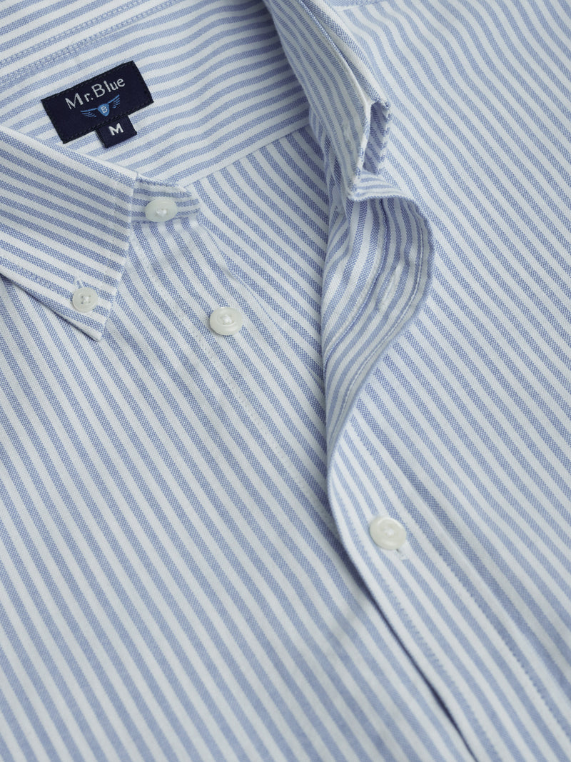 Chemise bleue Oxford coupe classique