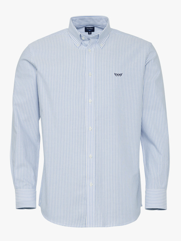 Chemise bleue Oxford coupe classique