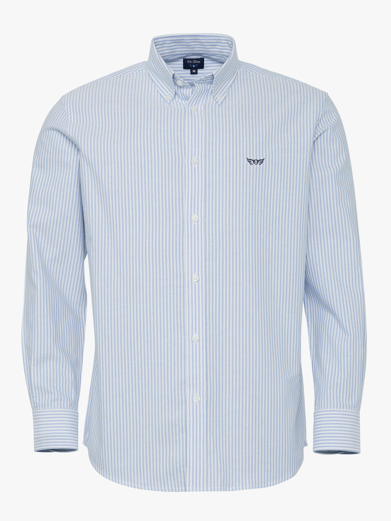 Chemise bleue Oxford coupe classique