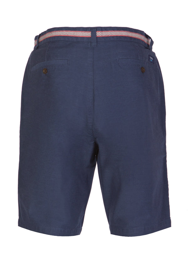 Short en sergé uni bleu foncé