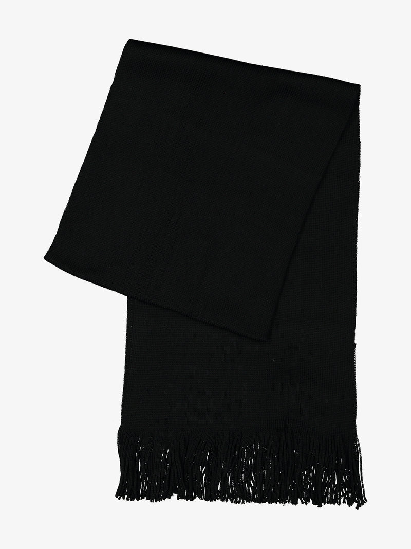 Black Wool Scarf