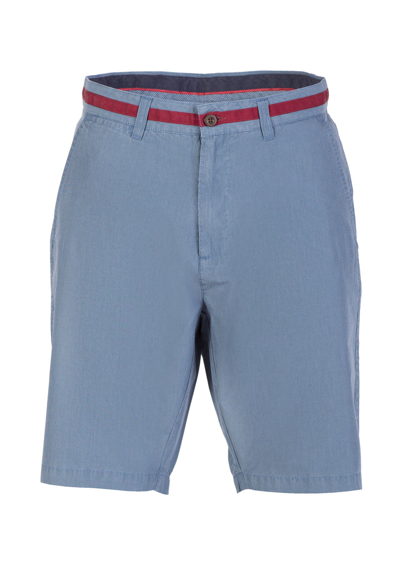 Smooth dark blue Twill Bermuda shorts
