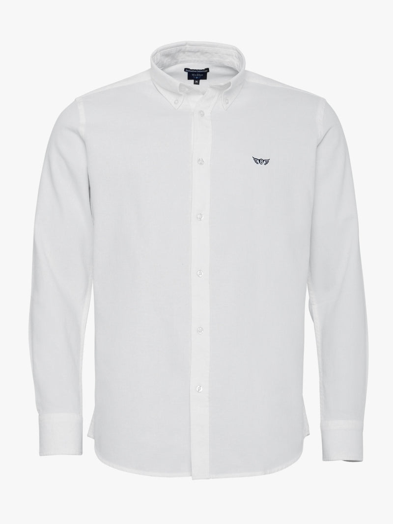 Chemise blanche structurée coupe régulière