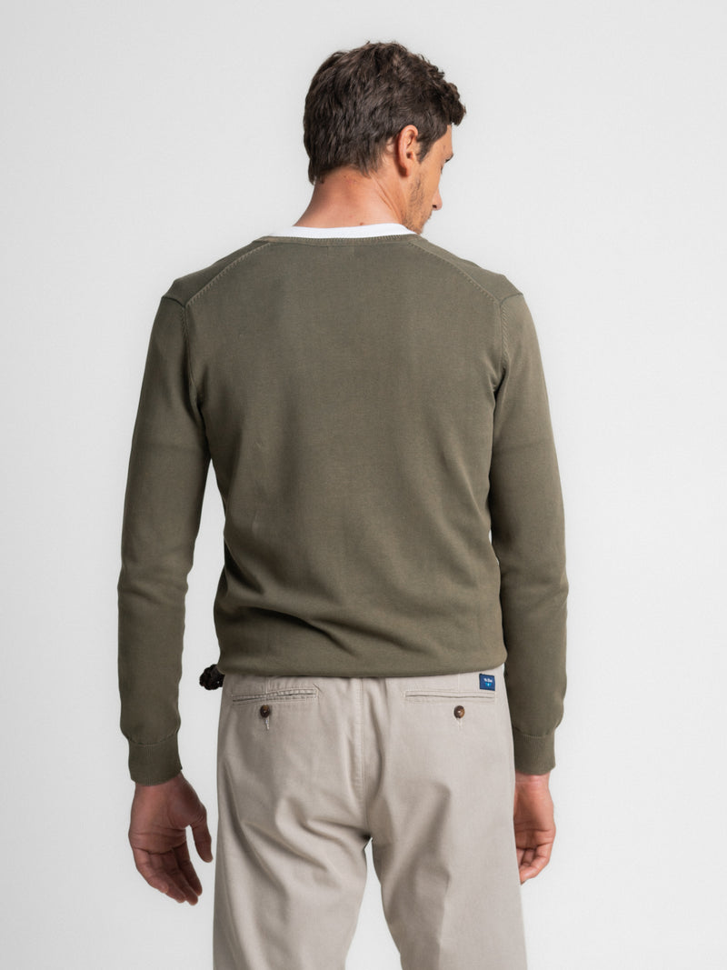 Suéter de algodón Verde