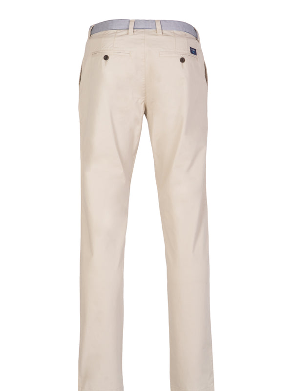 Pantalon chino coupe slim beige