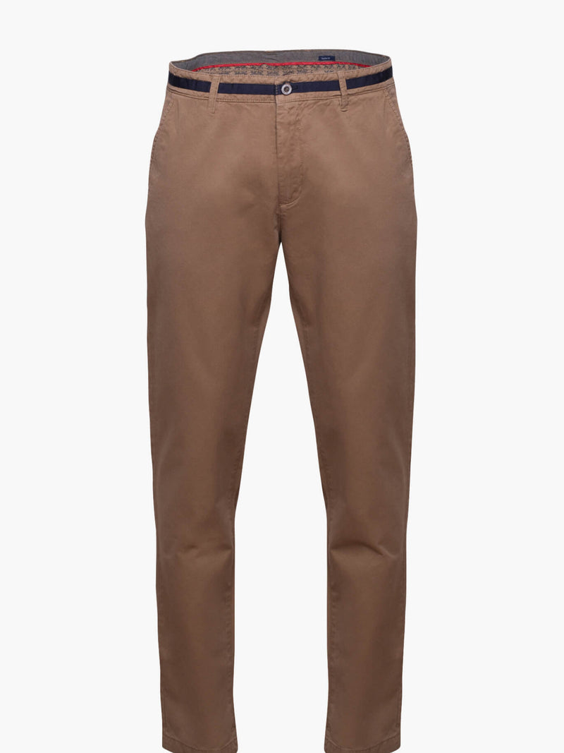Chinos pants plain brown