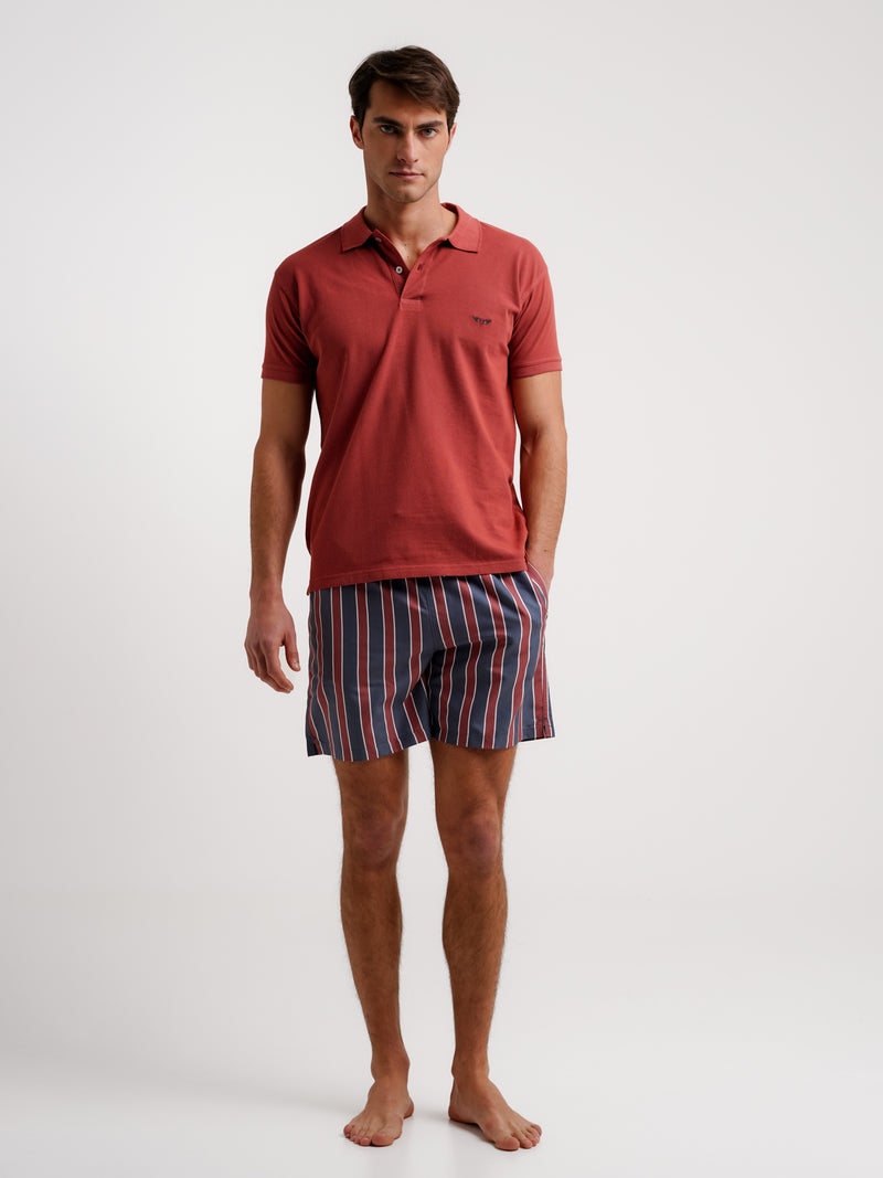Polo Fit Red Red