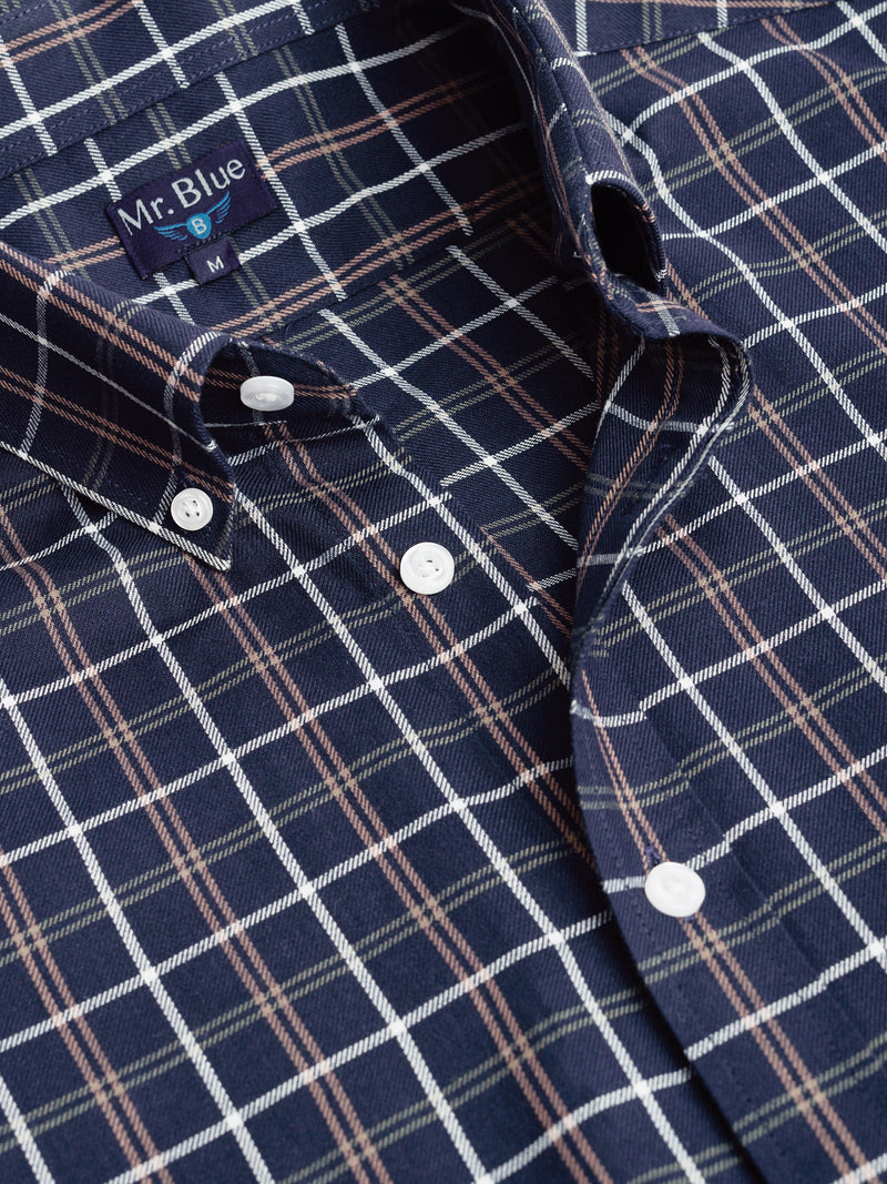 Camisa Regular Fit Twill Azul