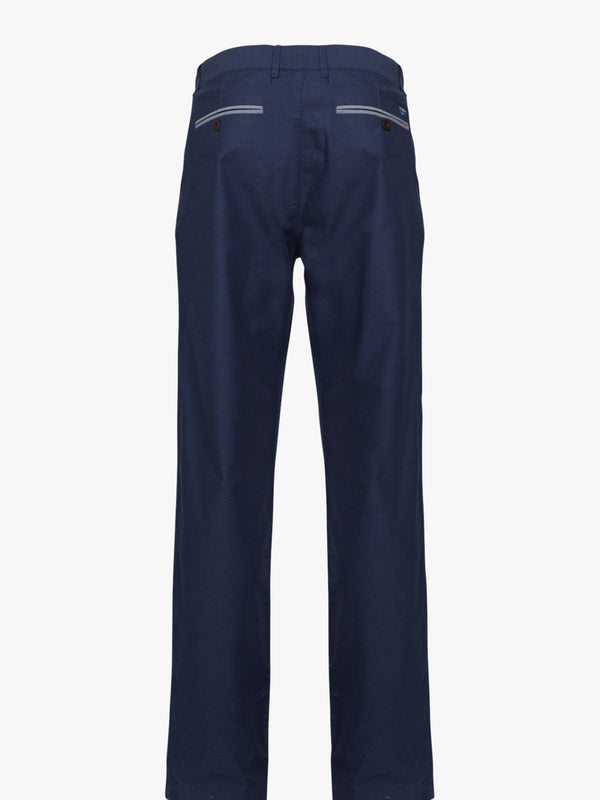 Chino uni bleu foncé