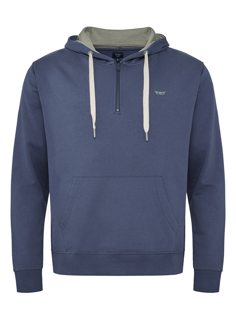 Hoodie Azul Com Logo