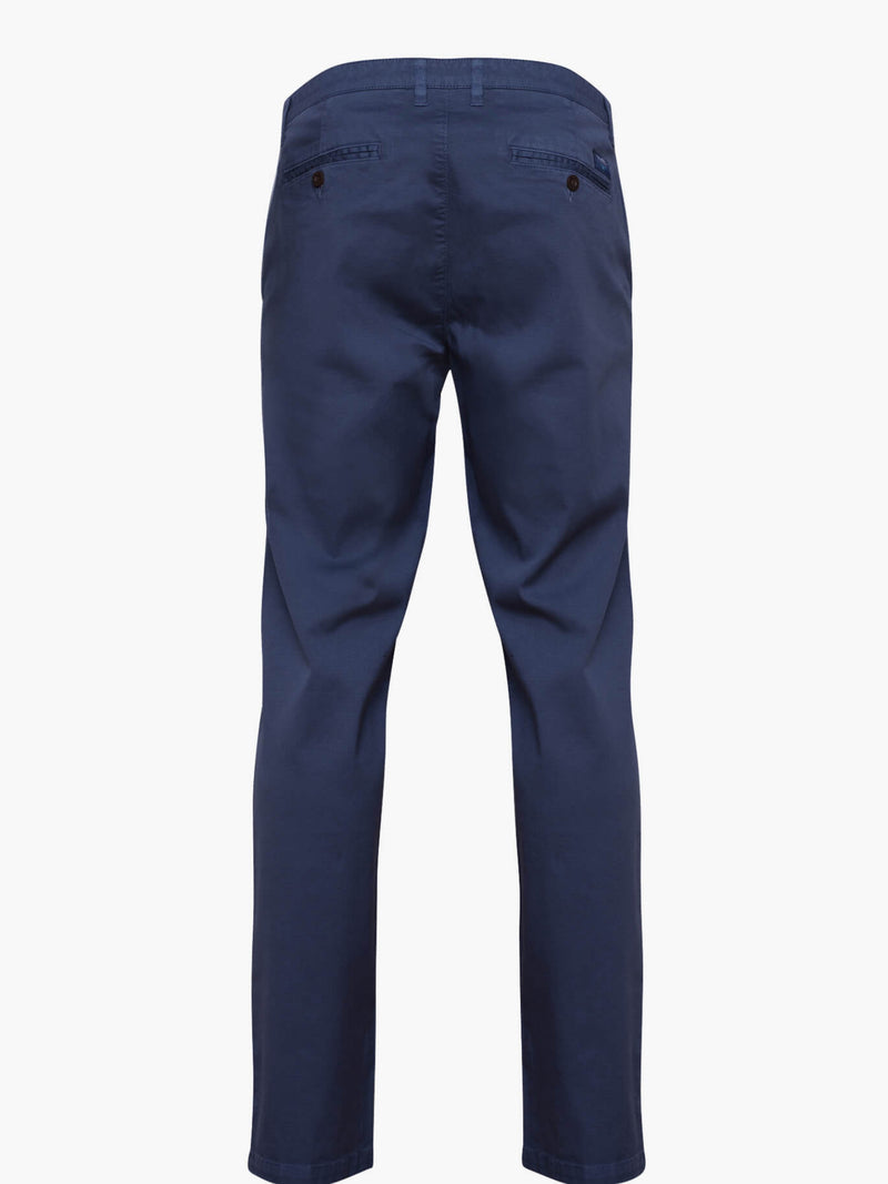 Chinos pants plain blue intermediate
