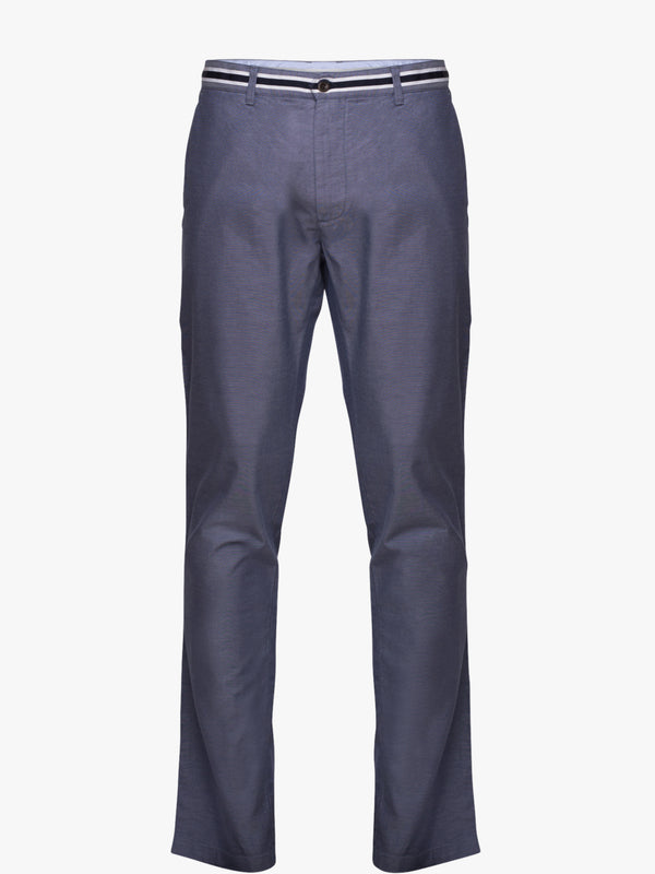 Chino Oxford Slim Fit pantalon en jean bleu