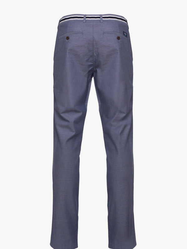 Chino Oxford Slim Fit pantalon en jean bleu