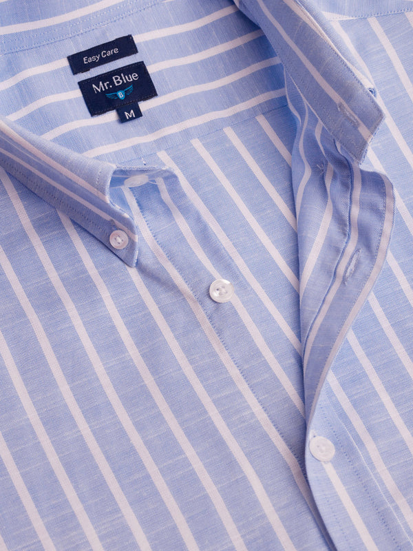 Chemise bleue Oxford coupe classique