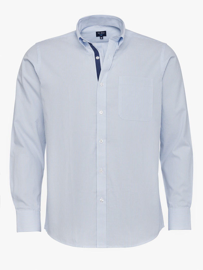 Chemise bleue Oxford coupe classique