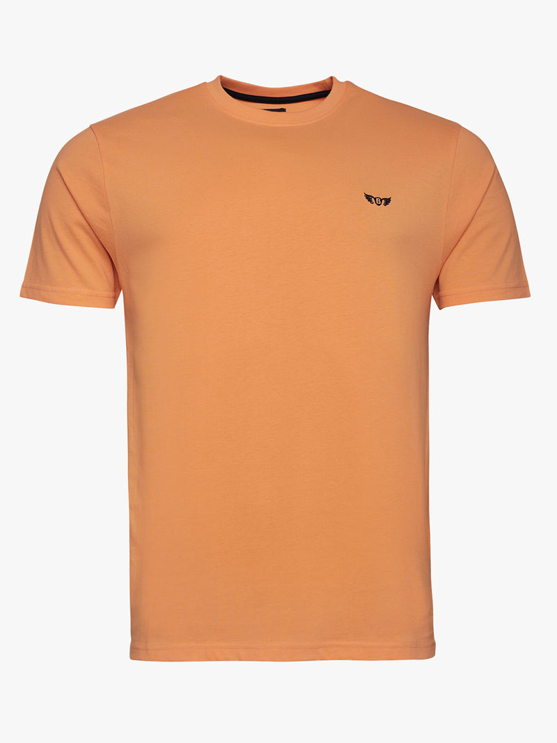 T-shirt orange 100 % coton