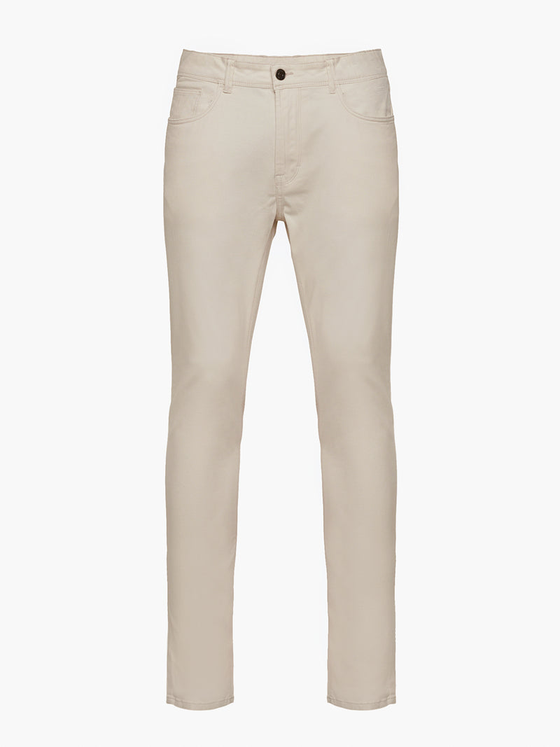 Regular fit white pants