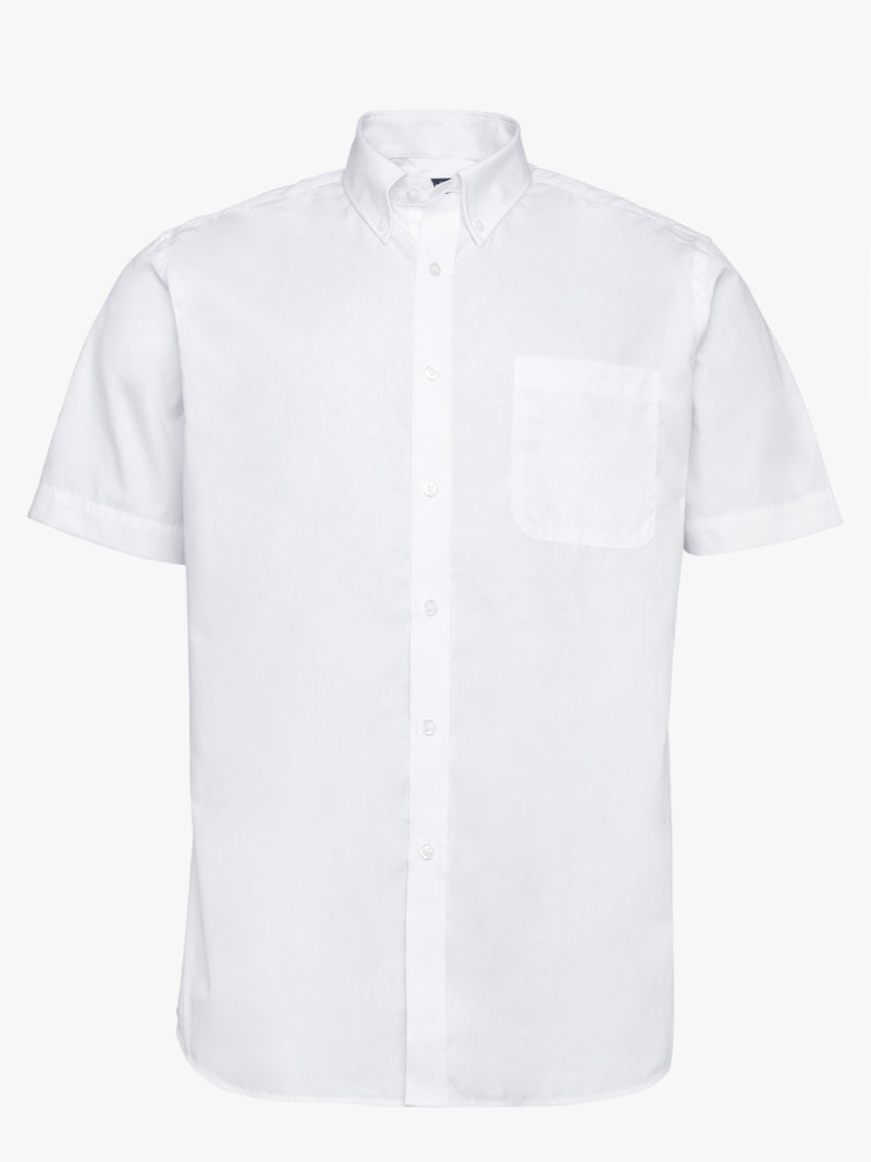 Camisa algodão manga curta branco.