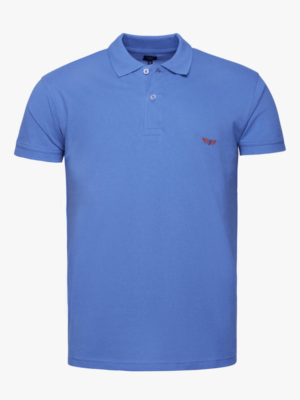 Polo Piquet 100% Coton Bleu